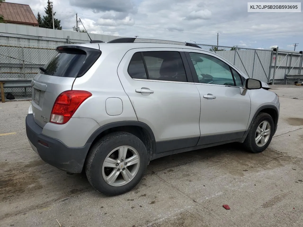 KL7CJPSB2GB593695 2016 Chevrolet Trax 1Lt