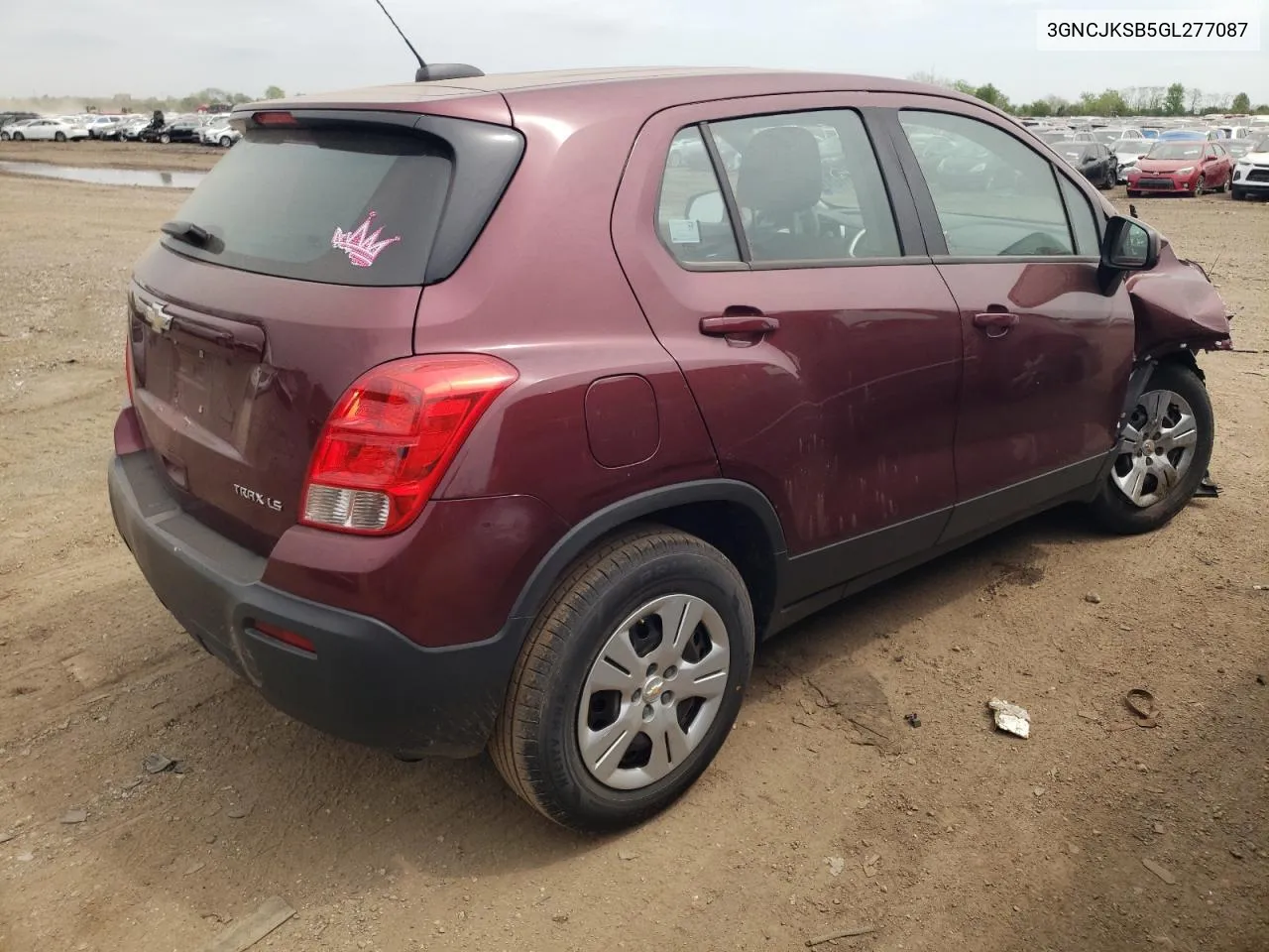 2016 Chevrolet Trax Ls VIN: 3GNCJKSB5GL277087 Lot: 52821474