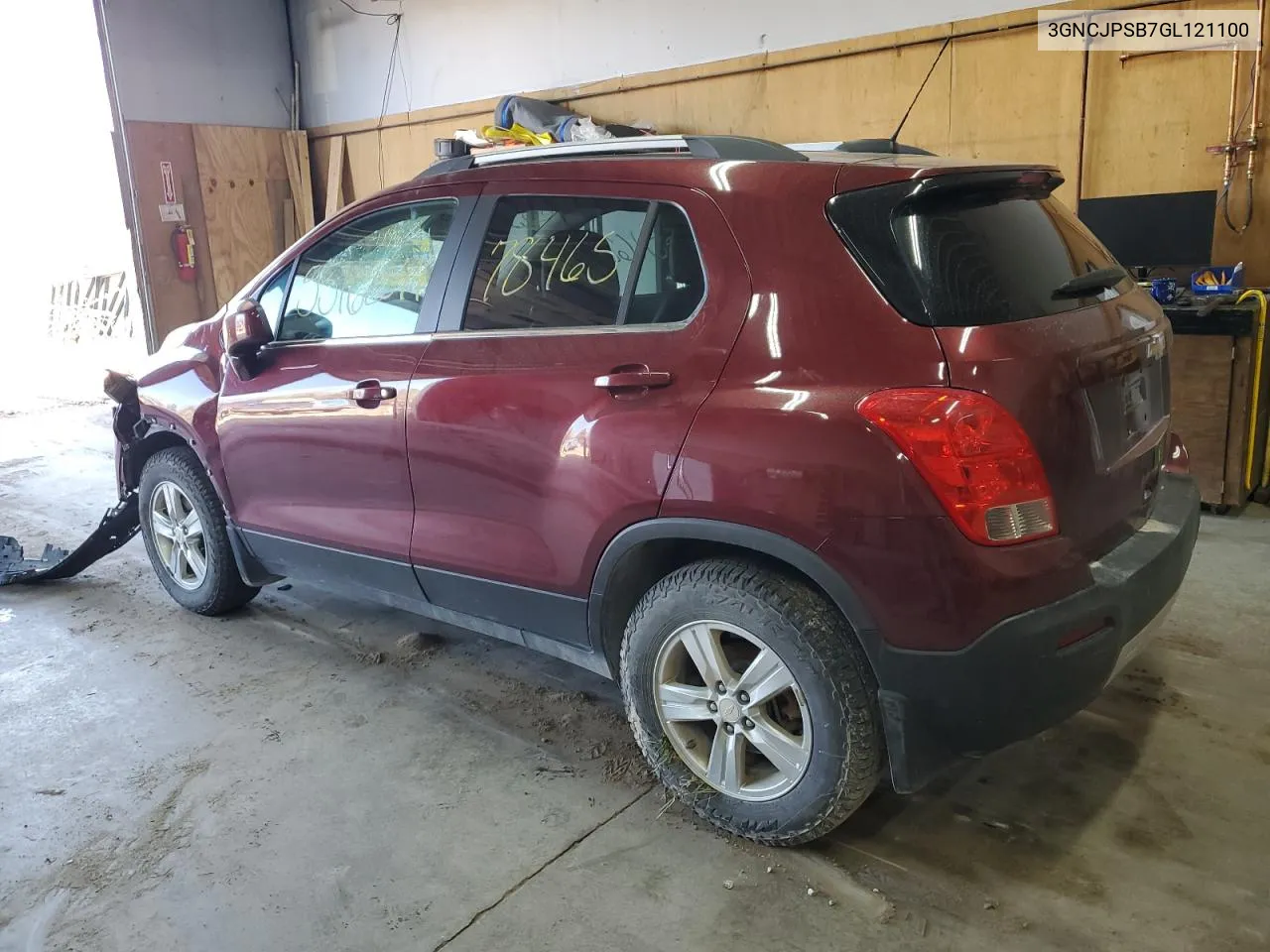 2016 Chevrolet Trax 1Lt VIN: 3GNCJPSB7GL121100 Lot: 55162544