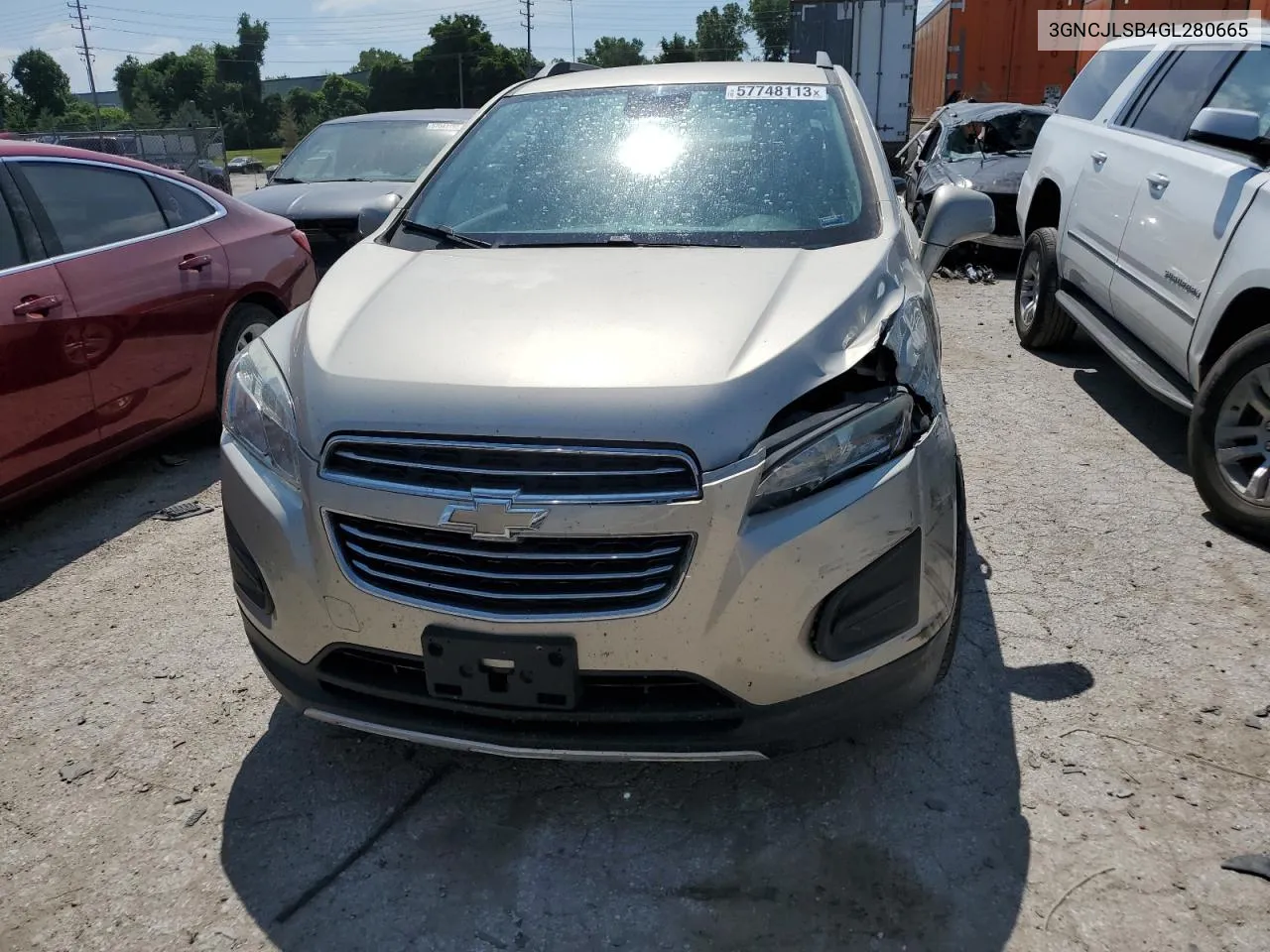 3GNCJLSB4GL280665 2016 Chevrolet Trax 1Lt