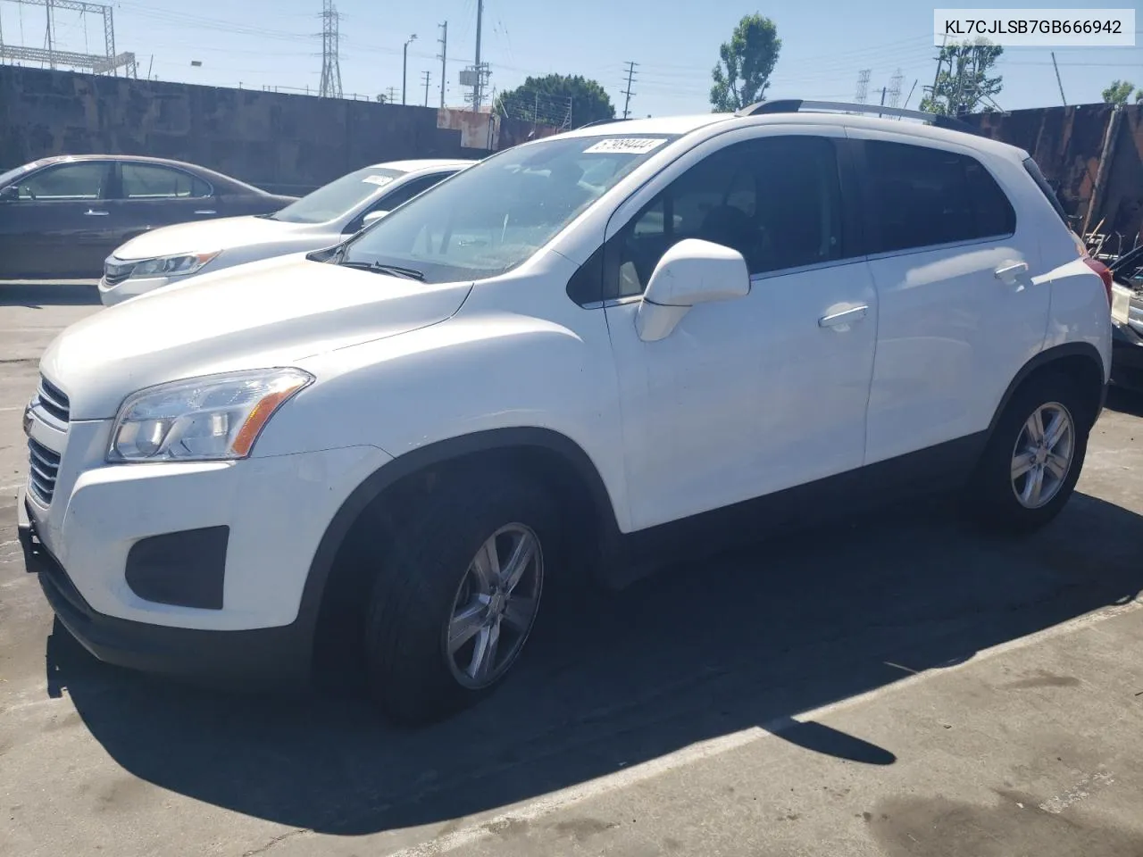 2016 Chevrolet Trax 1Lt VIN: KL7CJLSB7GB666942 Lot: 57989444