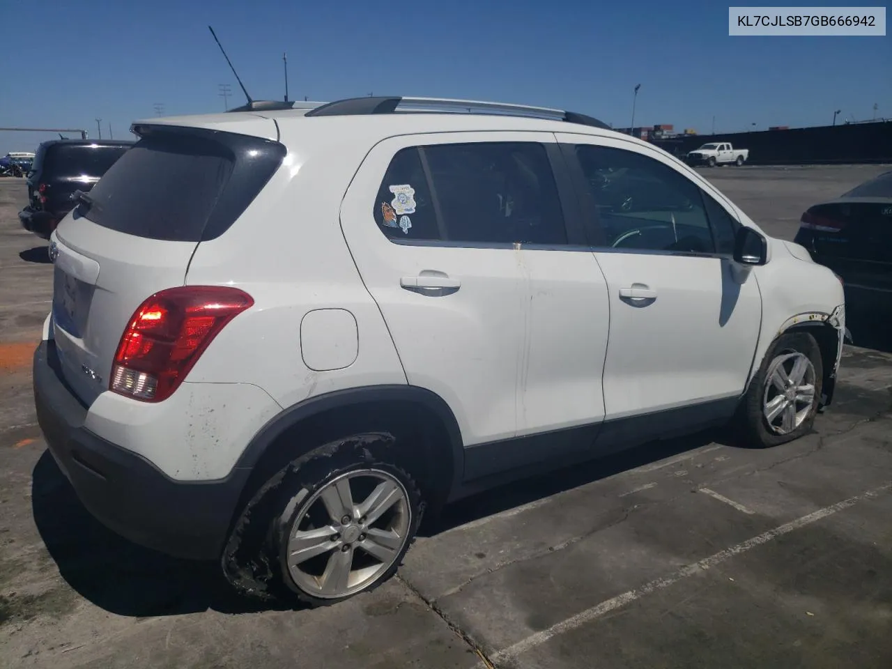 2016 Chevrolet Trax 1Lt VIN: KL7CJLSB7GB666942 Lot: 57989444