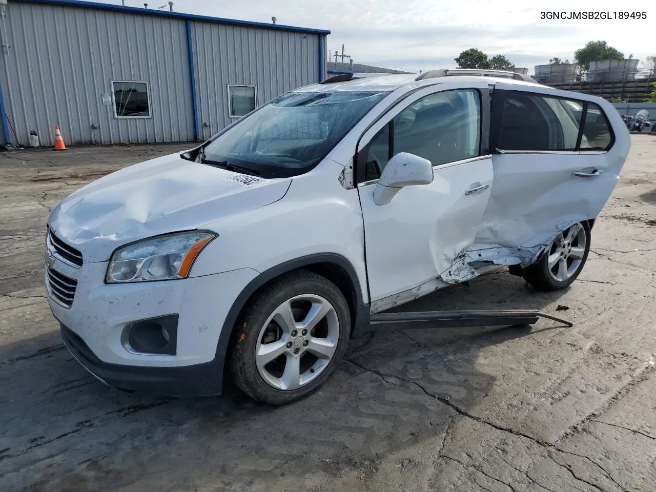 2016 Chevrolet Trax Ltz VIN: 3GNCJMSB2GL189495 Lot: 60260234