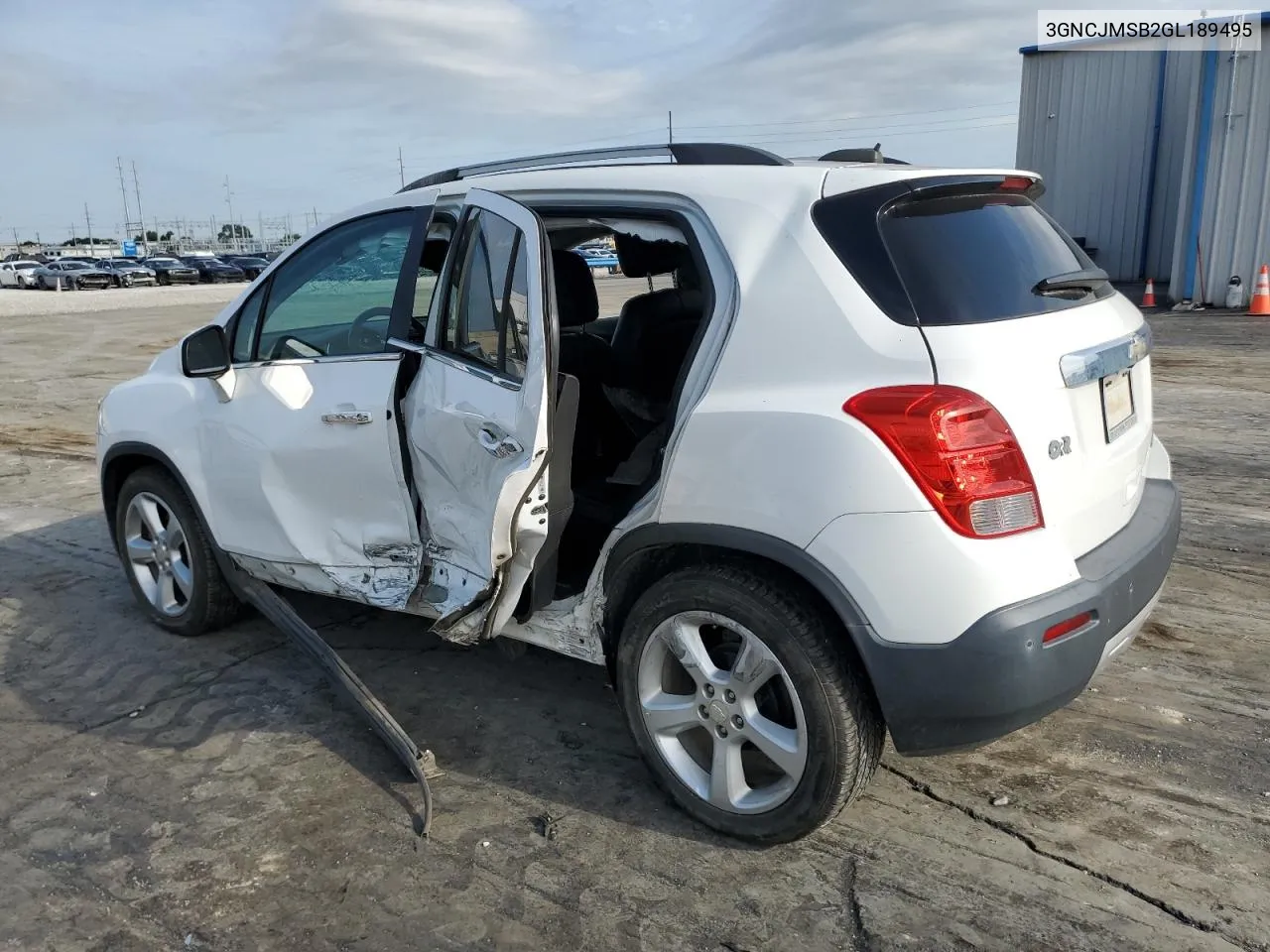 2016 Chevrolet Trax Ltz VIN: 3GNCJMSB2GL189495 Lot: 60260234