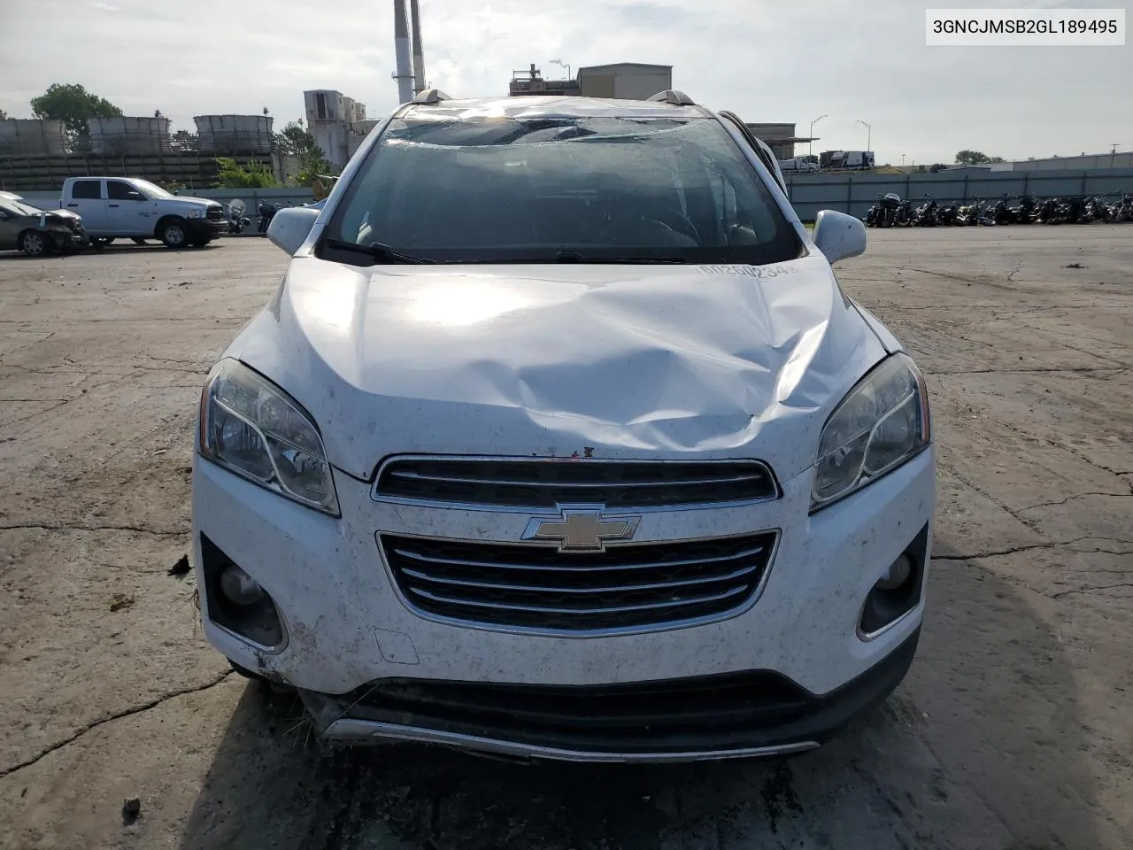 2016 Chevrolet Trax Ltz VIN: 3GNCJMSB2GL189495 Lot: 60260234