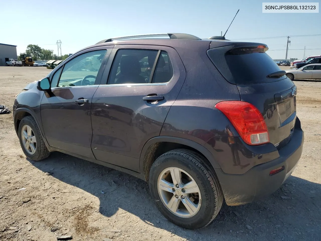 2016 Chevrolet Trax 1Lt VIN: 3GNCJPSB8GL132123 Lot: 61127474