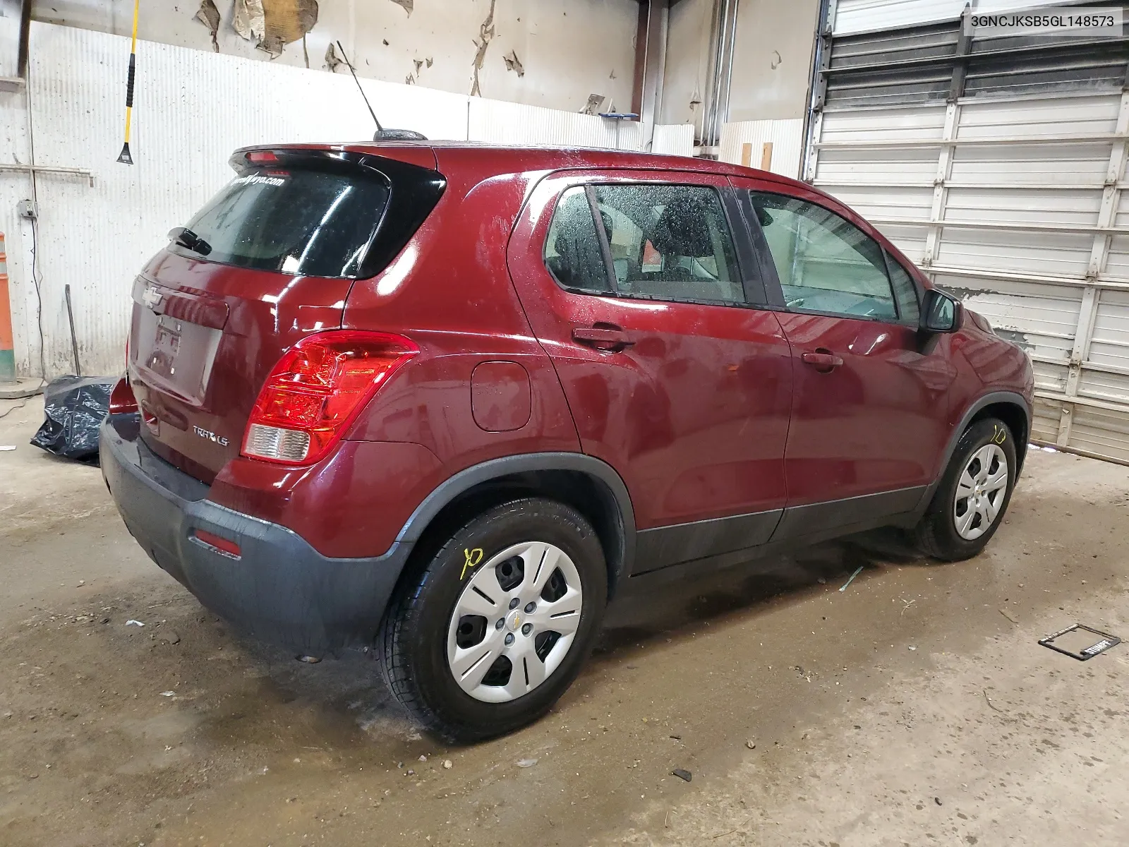 2016 Chevrolet Trax Ls VIN: 3GNCJKSB5GL148573 Lot: 61166984