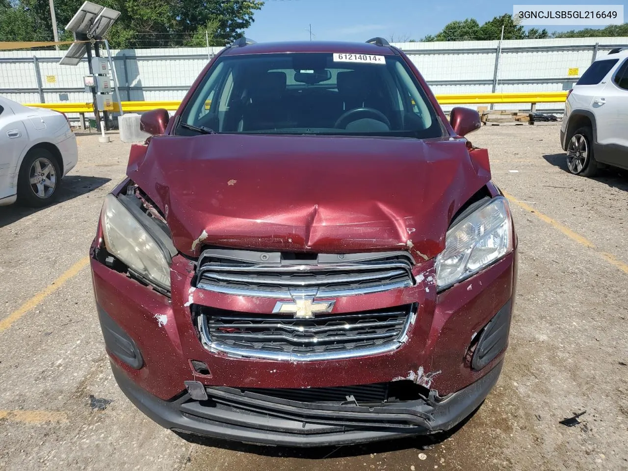 3GNCJLSB5GL216649 2016 Chevrolet Trax 1Lt