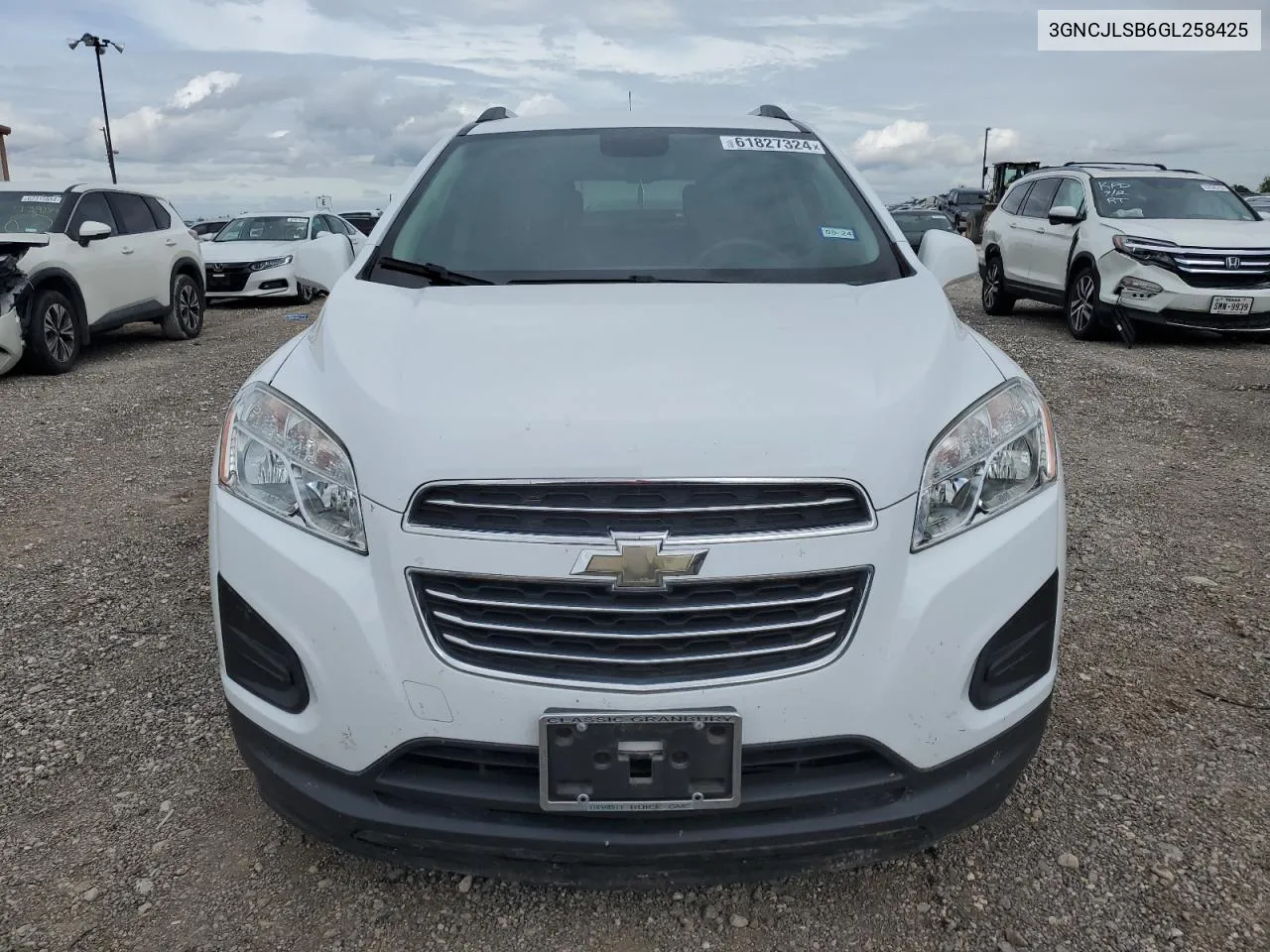 2016 Chevrolet Trax 1Lt VIN: 3GNCJLSB6GL258425 Lot: 61827324