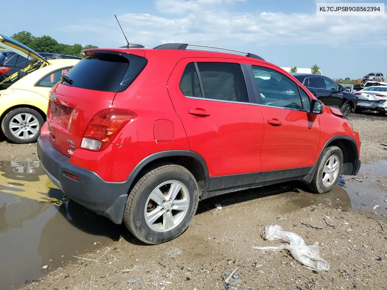 2016 Chevrolet Trax 1Lt VIN: KL7CJPSB9GB562394 Lot: 62681774