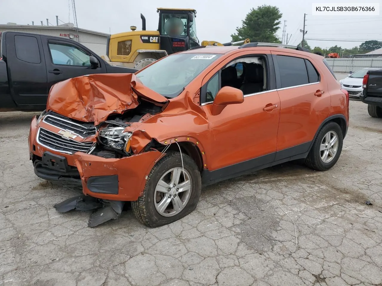 2016 Chevrolet Trax 1Lt VIN: KL7CJLSB3GB676366 Lot: 63779004