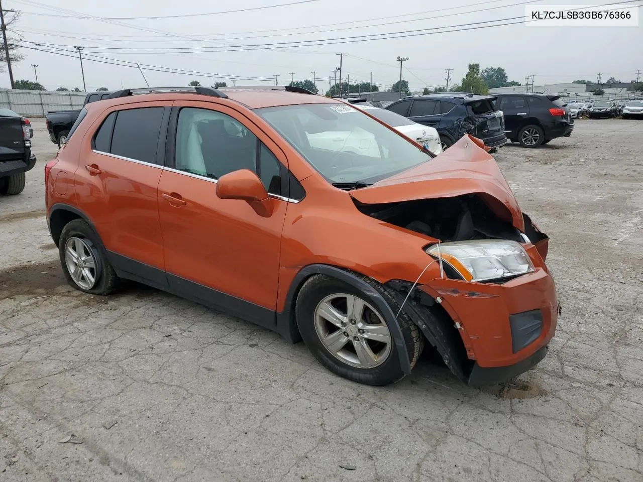 2016 Chevrolet Trax 1Lt VIN: KL7CJLSB3GB676366 Lot: 63779004