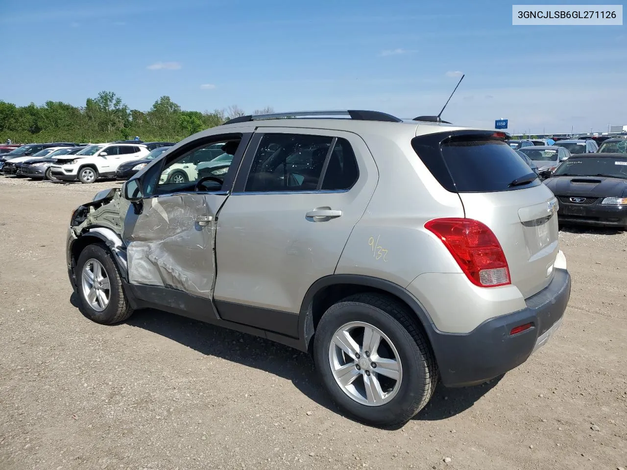 2016 Chevrolet Trax 1Lt VIN: 3GNCJLSB6GL271126 Lot: 63898134