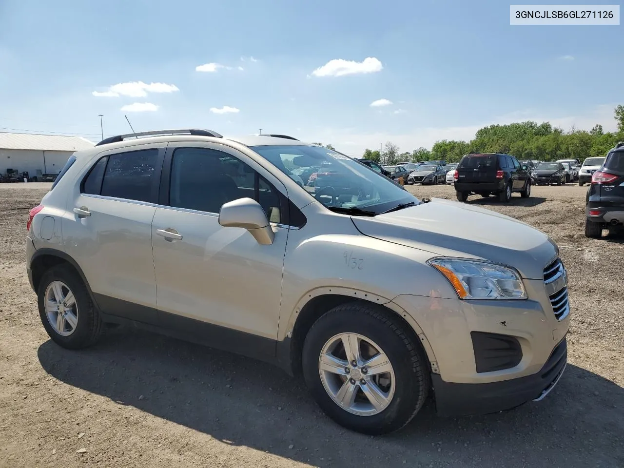 2016 Chevrolet Trax 1Lt VIN: 3GNCJLSB6GL271126 Lot: 63898134