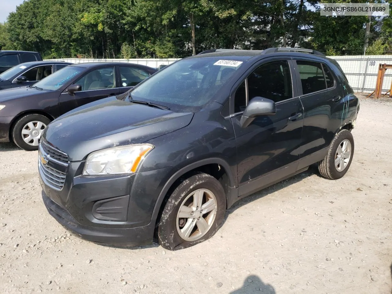 2016 Chevrolet Trax 1Lt VIN: 3GNCJPSB6GL218689 Lot: 65168734