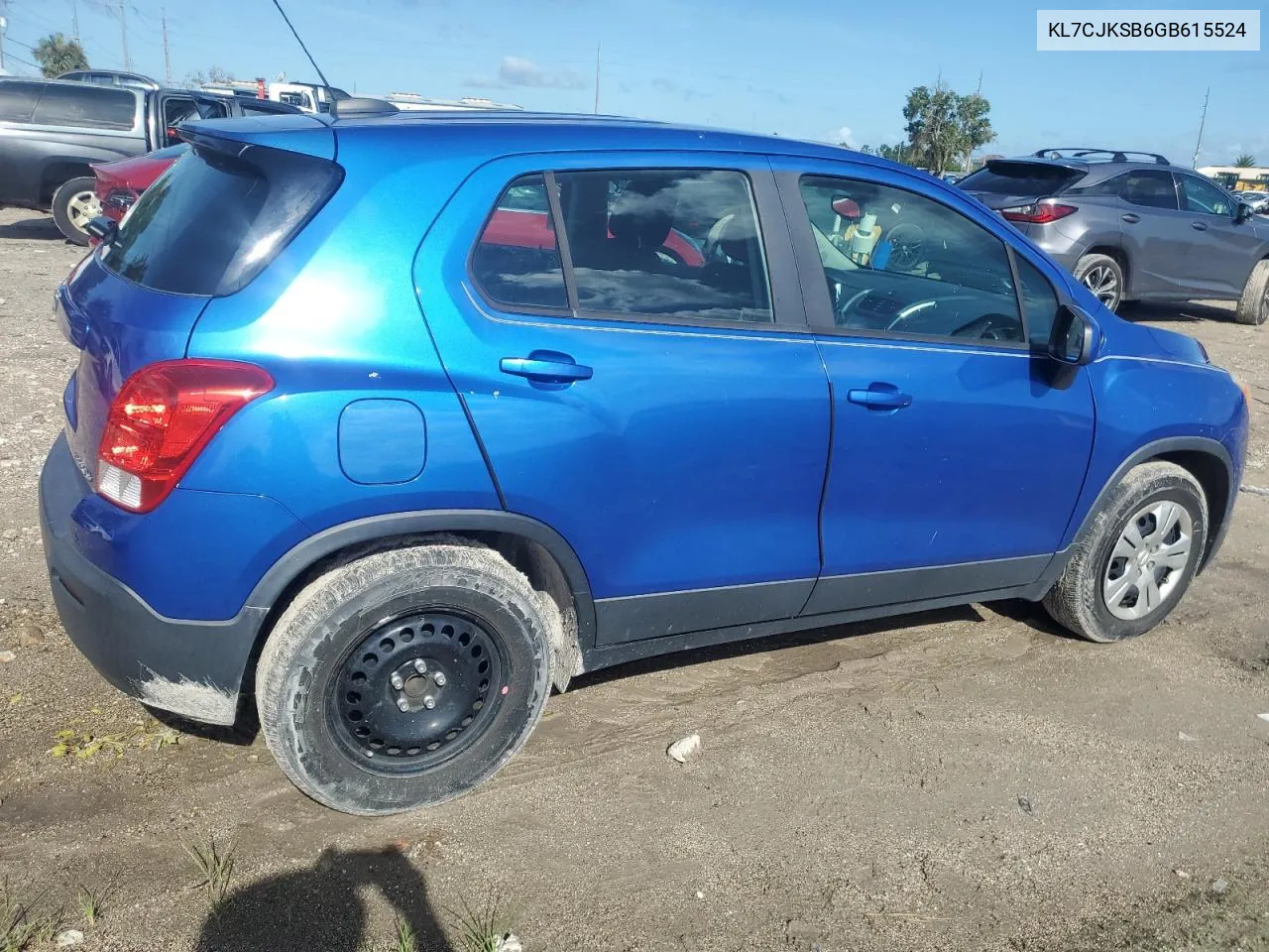 2016 Chevrolet Trax Ls VIN: KL7CJKSB6GB615524 Lot: 65797084