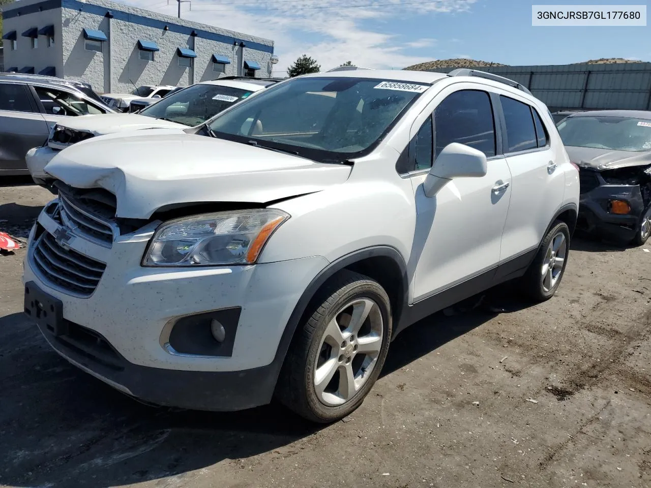 2016 Chevrolet Trax Ltz VIN: 3GNCJRSB7GL177680 Lot: 65858684