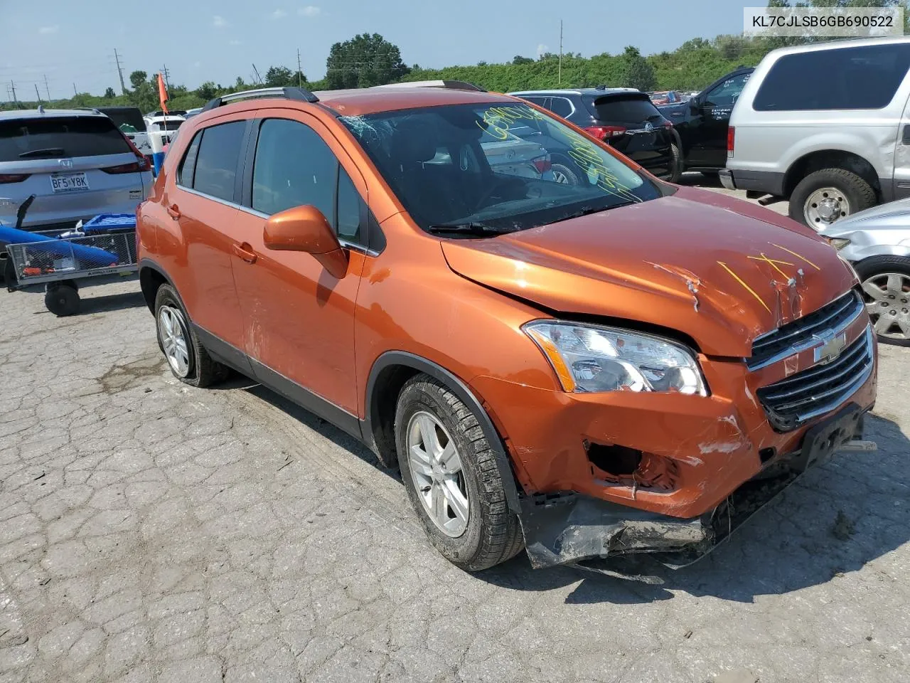 2016 Chevrolet Trax 1Lt VIN: KL7CJLSB6GB690522 Lot: 65890064