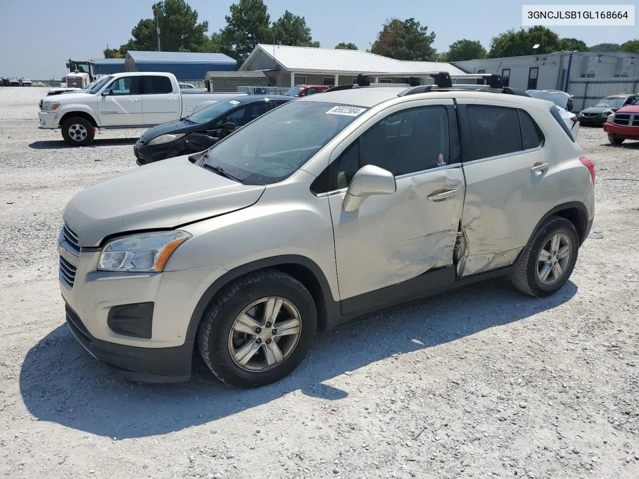 2016 Chevrolet Trax 1Lt VIN: 3GNCJLSB1GL168664 Lot: 65922984