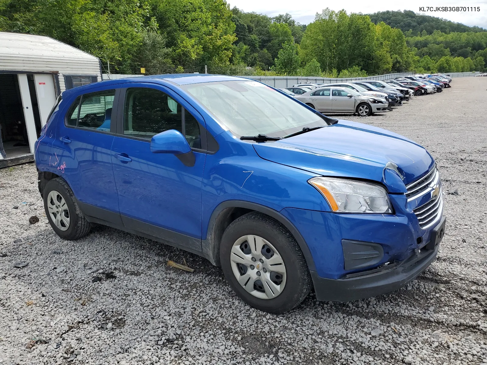 2016 Chevrolet Trax Ls VIN: KL7CJKSB3GB701115 Lot: 66462774