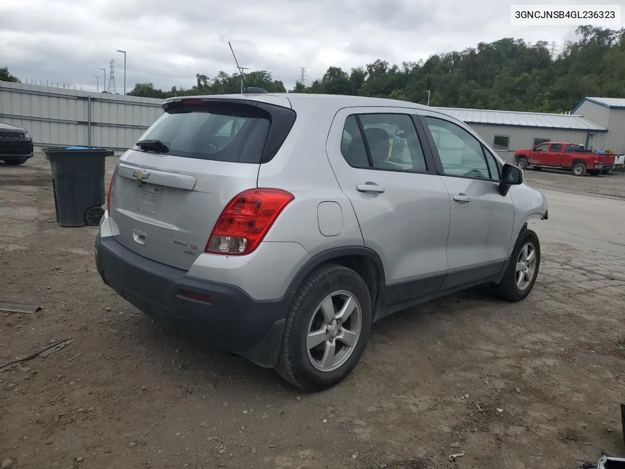 2016 Chevrolet Trax Ls VIN: 3GNCJNSB4GL236323 Lot: 67501624