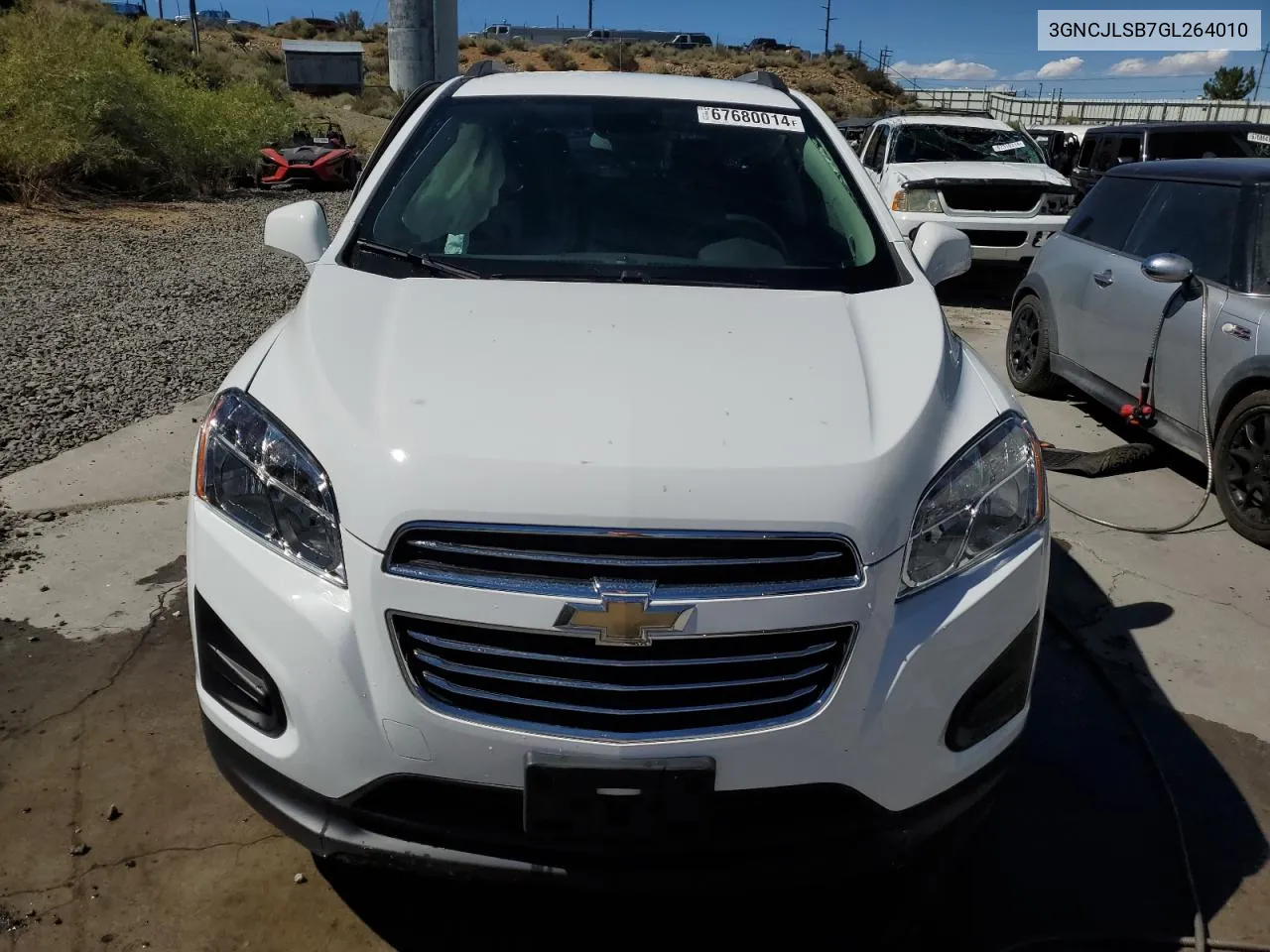 2016 Chevrolet Trax 1Lt VIN: 3GNCJLSB7GL264010 Lot: 67680014