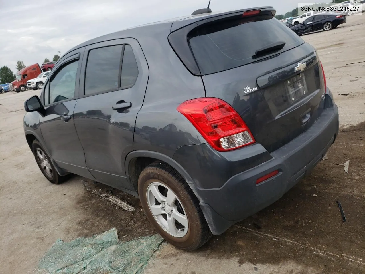 2016 Chevrolet Trax Ls VIN: 3GNCJNSB3GL246227 Lot: 67715034