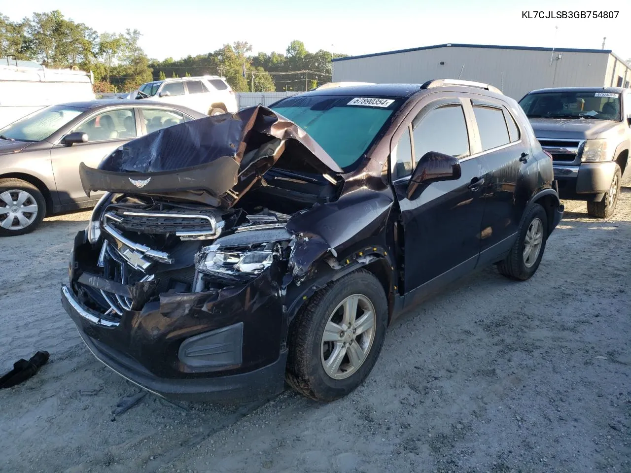 2016 Chevrolet Trax 1Lt VIN: KL7CJLSB3GB754807 Lot: 67890354