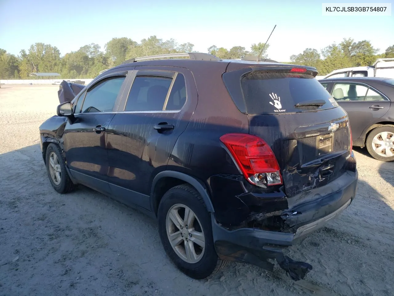 2016 Chevrolet Trax 1Lt VIN: KL7CJLSB3GB754807 Lot: 67890354