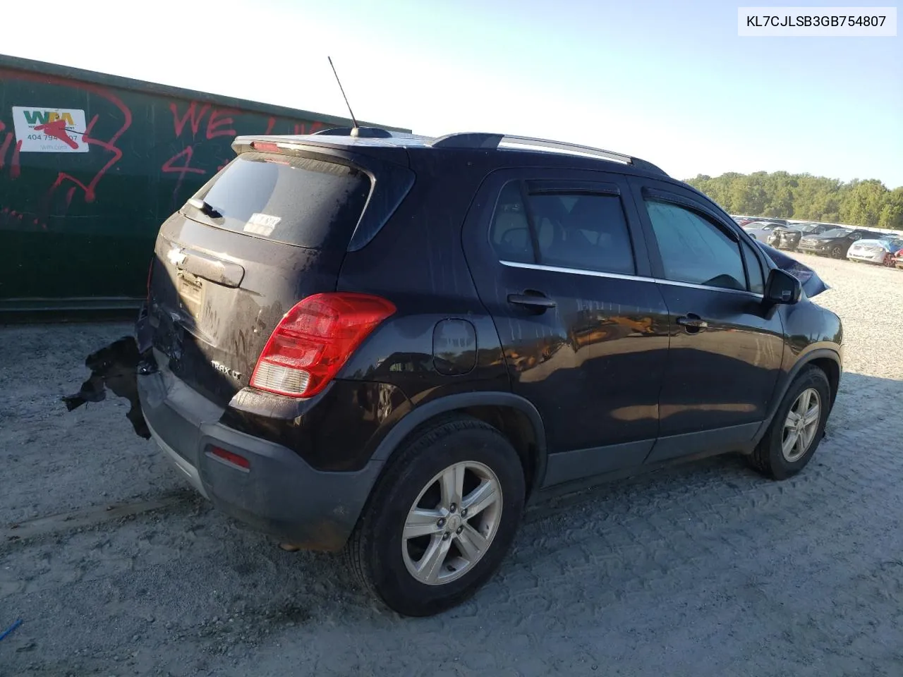 2016 Chevrolet Trax 1Lt VIN: KL7CJLSB3GB754807 Lot: 67890354