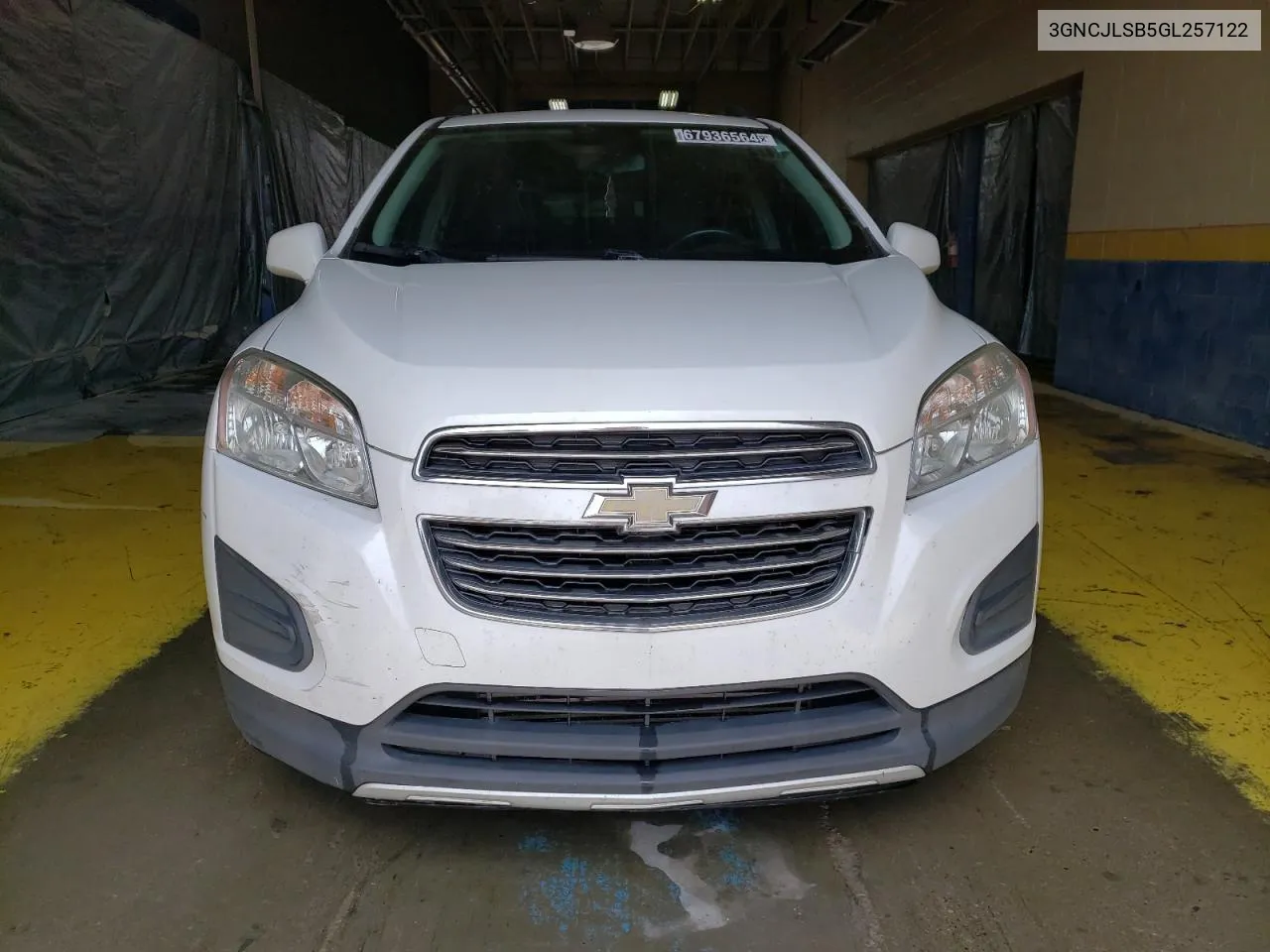 2016 Chevrolet Trax 1Lt VIN: 3GNCJLSB5GL257122 Lot: 67936564