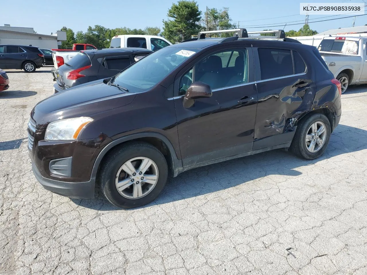 2016 Chevrolet Trax 1Lt VIN: KL7CJPSB9GB535938 Lot: 68403684