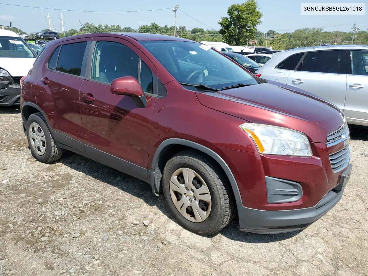 2016 Chevrolet Trax Ls VIN: 3GNCJKSB5GL261018 Lot: 68731004