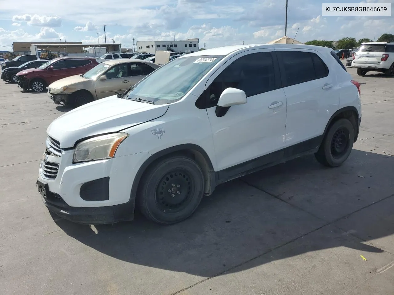 2016 Chevrolet Trax Ls VIN: KL7CJKSB8GB646659 Lot: 69214214