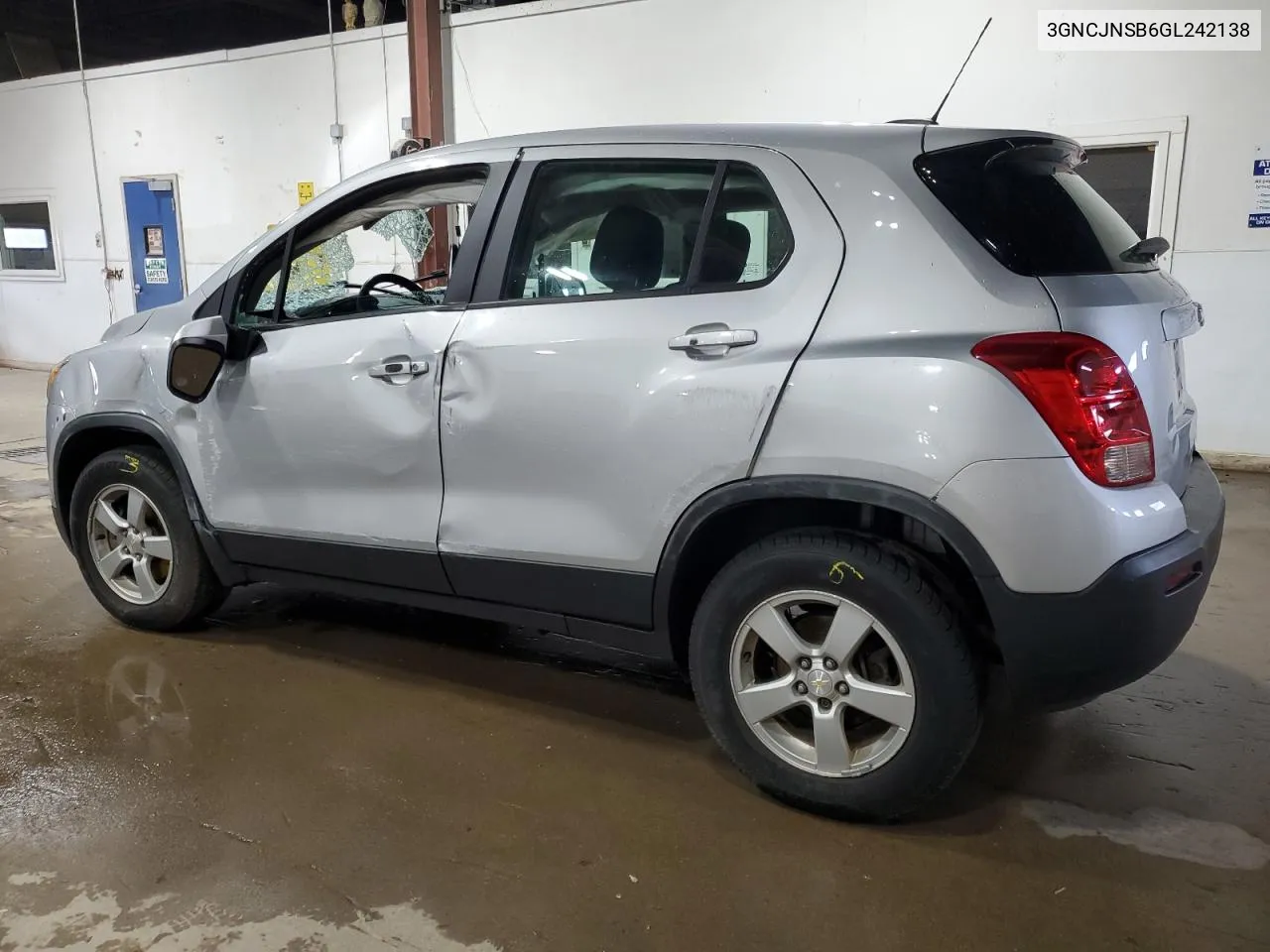 2016 Chevrolet Trax Ls VIN: 3GNCJNSB6GL242138 Lot: 69283654