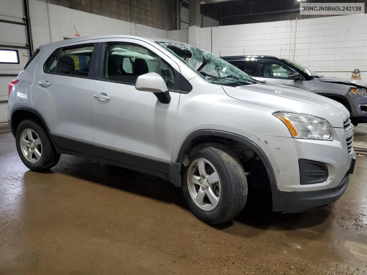 2016 Chevrolet Trax Ls VIN: 3GNCJNSB6GL242138 Lot: 69283654