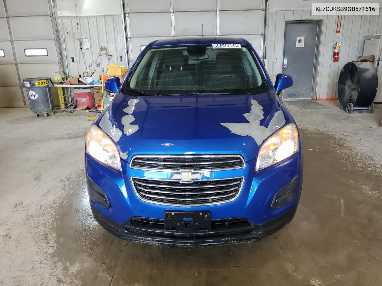 2016 Chevrolet Trax Ls VIN: KL7CJKSB9GB571616 Lot: 69448664