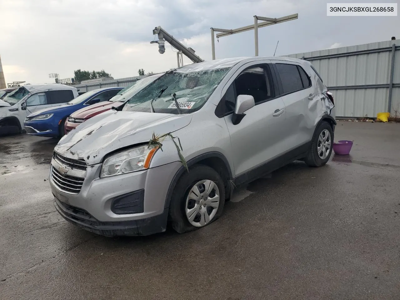 2016 Chevrolet Trax Ls VIN: 3GNCJKSBXGL268658 Lot: 69595934