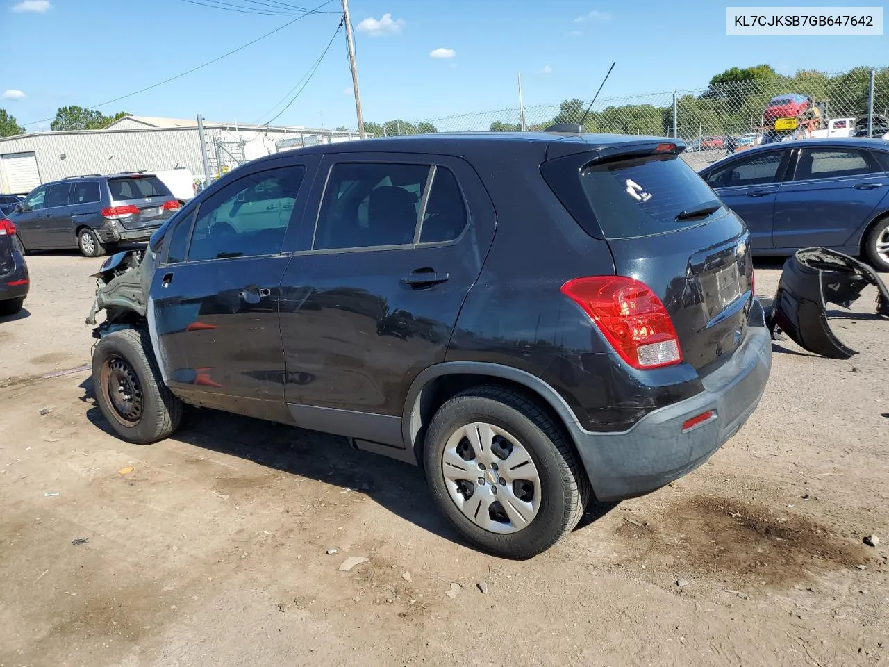 KL7CJKSB7GB647642 2016 Chevrolet Trax Ls