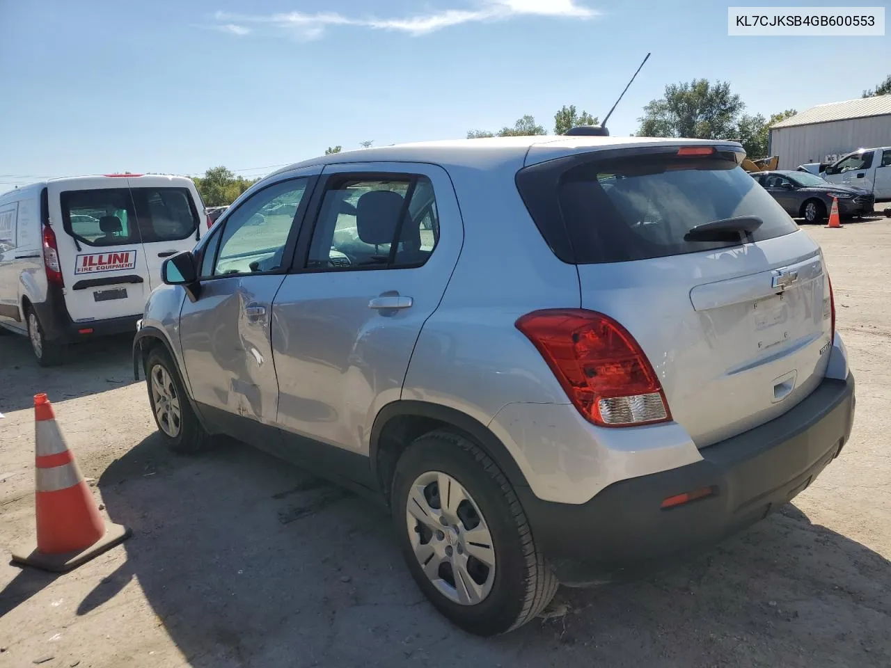 KL7CJKSB4GB600553 2016 Chevrolet Trax Ls