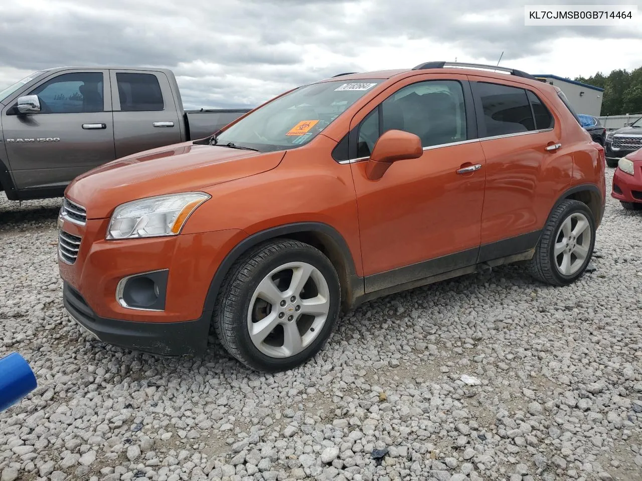 2016 Chevrolet Trax Ltz VIN: KL7CJMSB0GB714464 Lot: 70182664