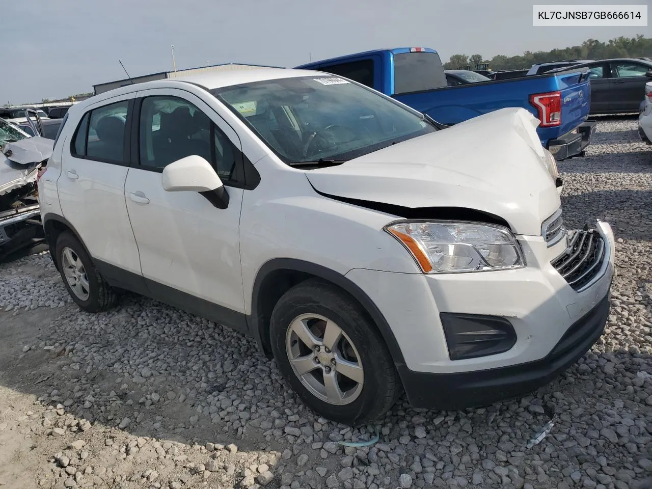 2016 Chevrolet Trax Ls VIN: KL7CJNSB7GB666614 Lot: 70199944