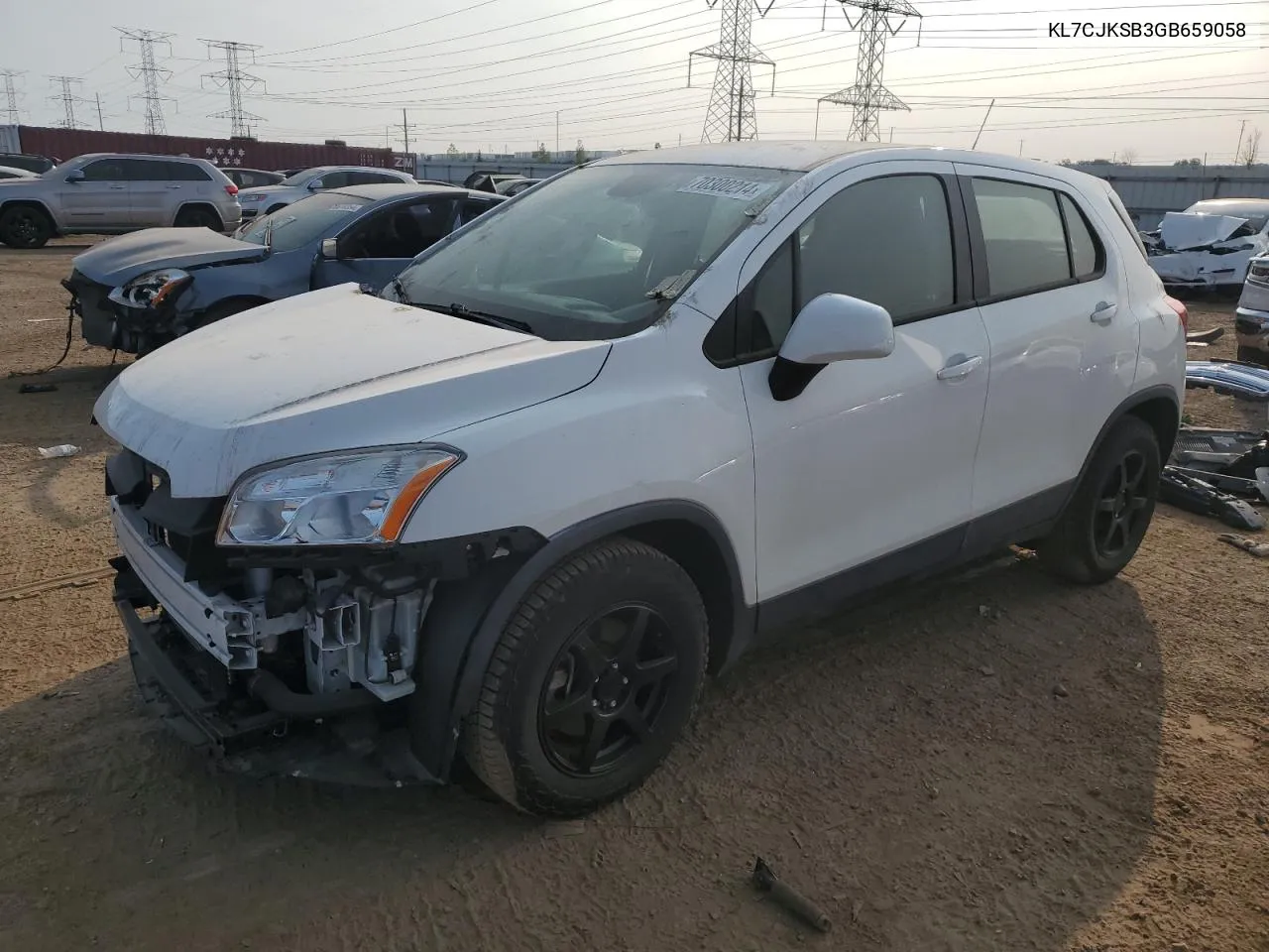 2016 Chevrolet Trax Ls VIN: KL7CJKSB3GB659058 Lot: 70300214