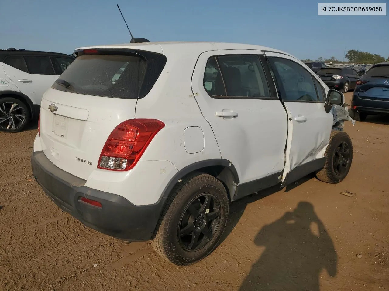 2016 Chevrolet Trax Ls VIN: KL7CJKSB3GB659058 Lot: 70300214