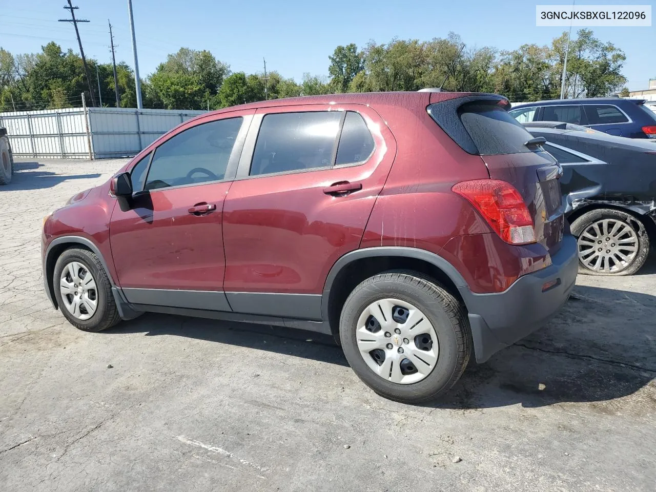 2016 Chevrolet Trax Ls VIN: 3GNCJKSBXGL122096 Lot: 71031764