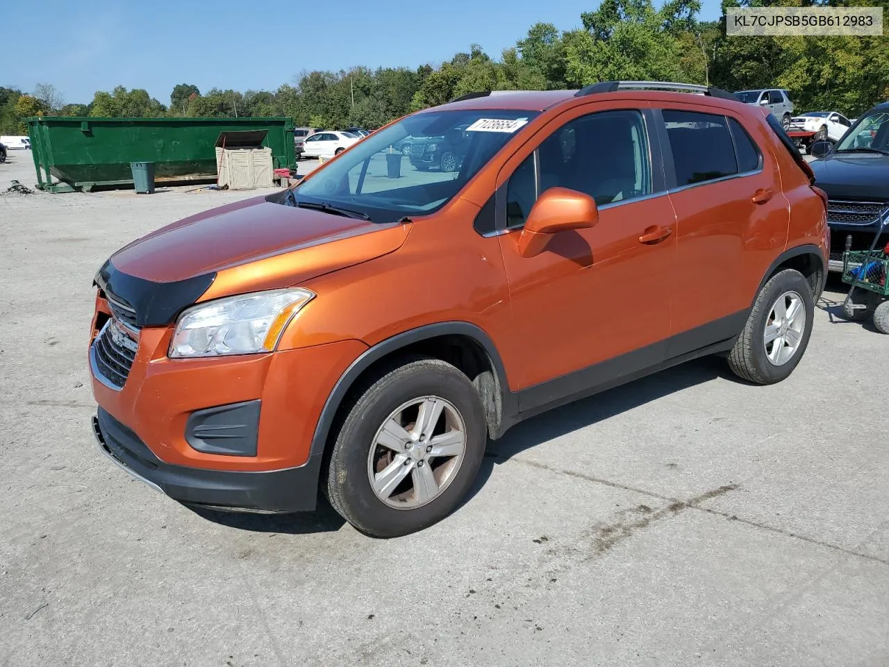 2016 Chevrolet Trax 1Lt VIN: KL7CJPSB5GB612983 Lot: 71236654