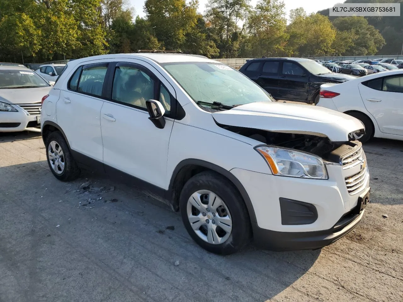 2016 Chevrolet Trax Ls VIN: KL7CJKSBXGB753681 Lot: 71248504