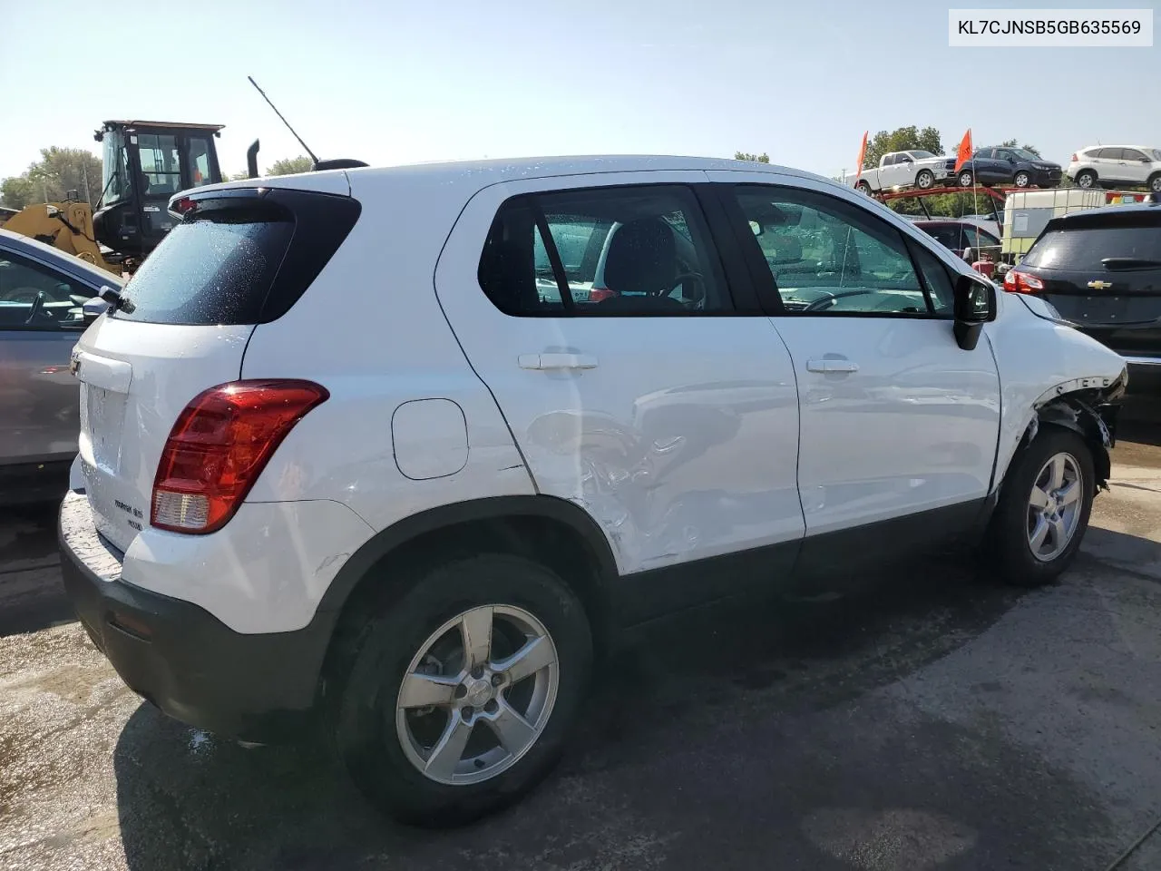 2016 Chevrolet Trax Ls VIN: KL7CJNSB5GB635569 Lot: 71277534