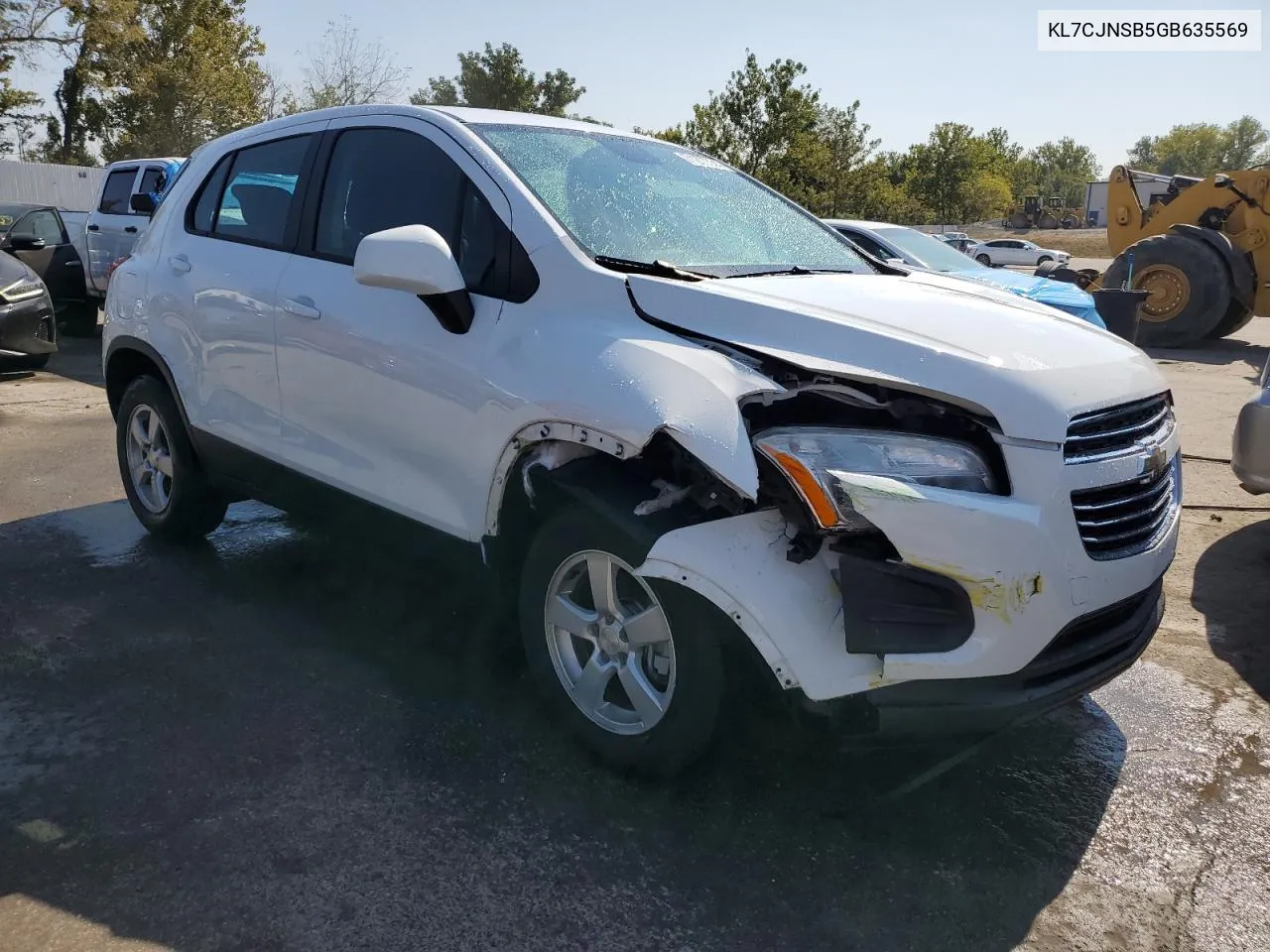 2016 Chevrolet Trax Ls VIN: KL7CJNSB5GB635569 Lot: 71277534