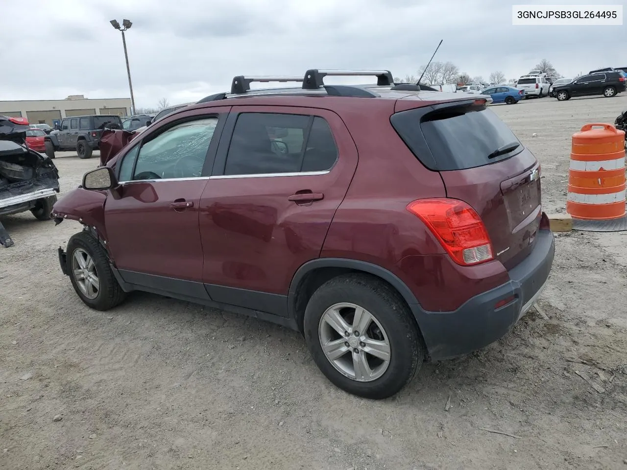 2016 Chevrolet Trax 1Lt VIN: 3GNCJPSB3GL264495 Lot: 71383354